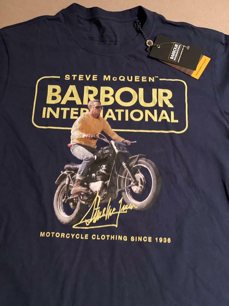 barbour steve mcqueen tee shirts